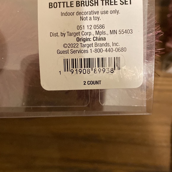 Target bottle brush Christmas tree set pink purple gold bullseye playground - Picture 6 of 7